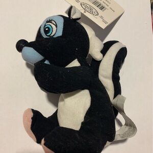 Vintage Disney Store Mini Bean Bag Flower Plush – 1990s Bambi Skunk – With Tags